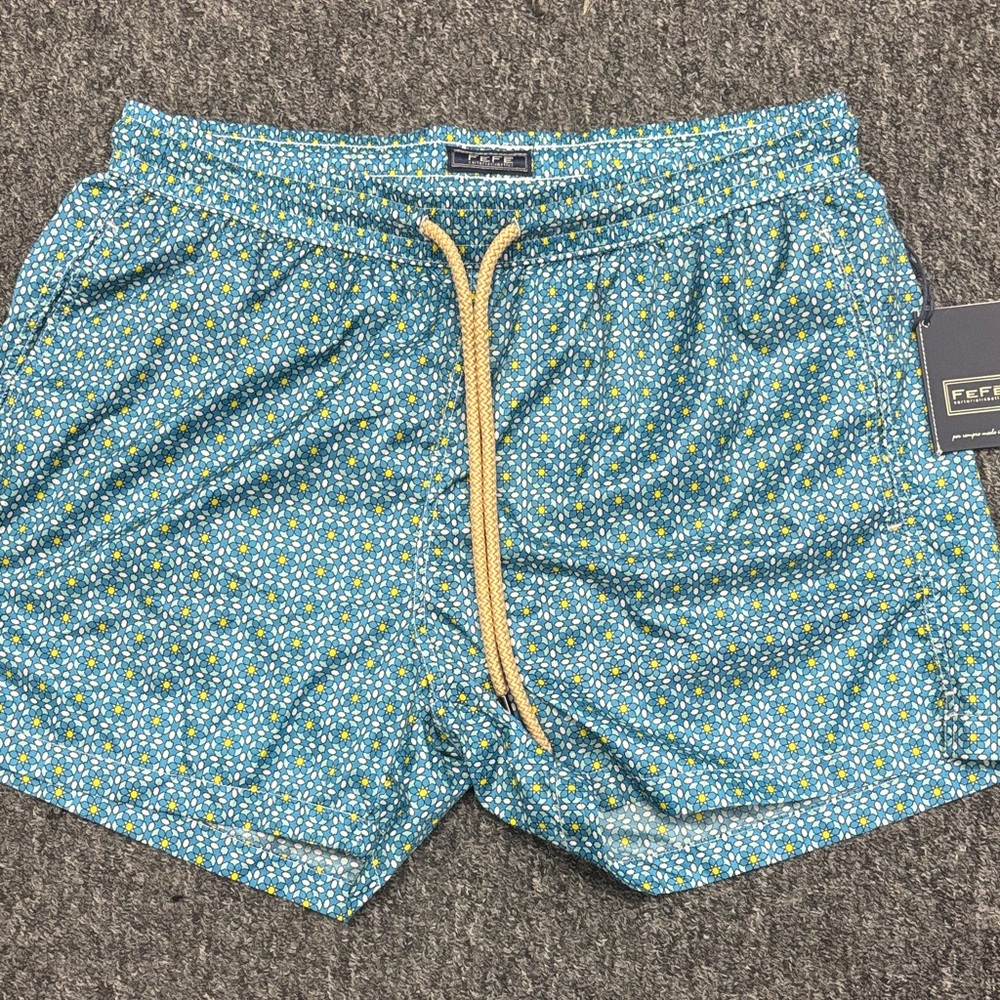 Pepe Jeans Blue Floral Men's Swim Trunks